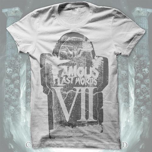 Product image T-Shirt Famous Last Words Tombstone White T-Shirt