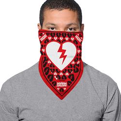 Broken Heart Red Bandana - Face Covering                             $10 and under       