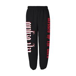 Blessed By The Burn Black Sweatpants 