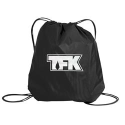 TFK Logo Black Cinch Bag