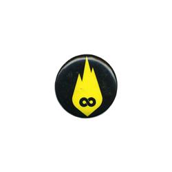 Yellow Infinity Flame Logo Black