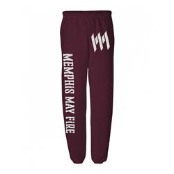 Logo Maroon Sweatpants