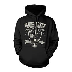 Rooster Black Hooded Pullover
