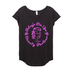 Pink Logo on Girl's Origin Cotton Modal T-Shirt