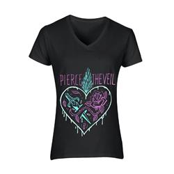 Heart Dagger Black Girl's T-Shirt 