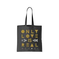 Only Love Is Real Black Canvas