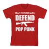 Alternative Product image T-Shirt Man Overboard Defend Pop Punk Red