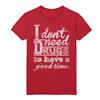 Alternative Product image T-Shirt Straight Edge And Vegan Clothing | MotiveCo. Motive Company I Don't Need Drugs Red