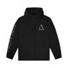 Black windbreaker with Saint Asonia Logo on front chest and 