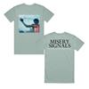 Of Malice and the Magnum Heart Dusty Blue - T-Shirt 