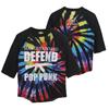 Alternative Product image Baseball T-Shirt Man Overboard Defend Pop Punk Rainbow Tie-Dye