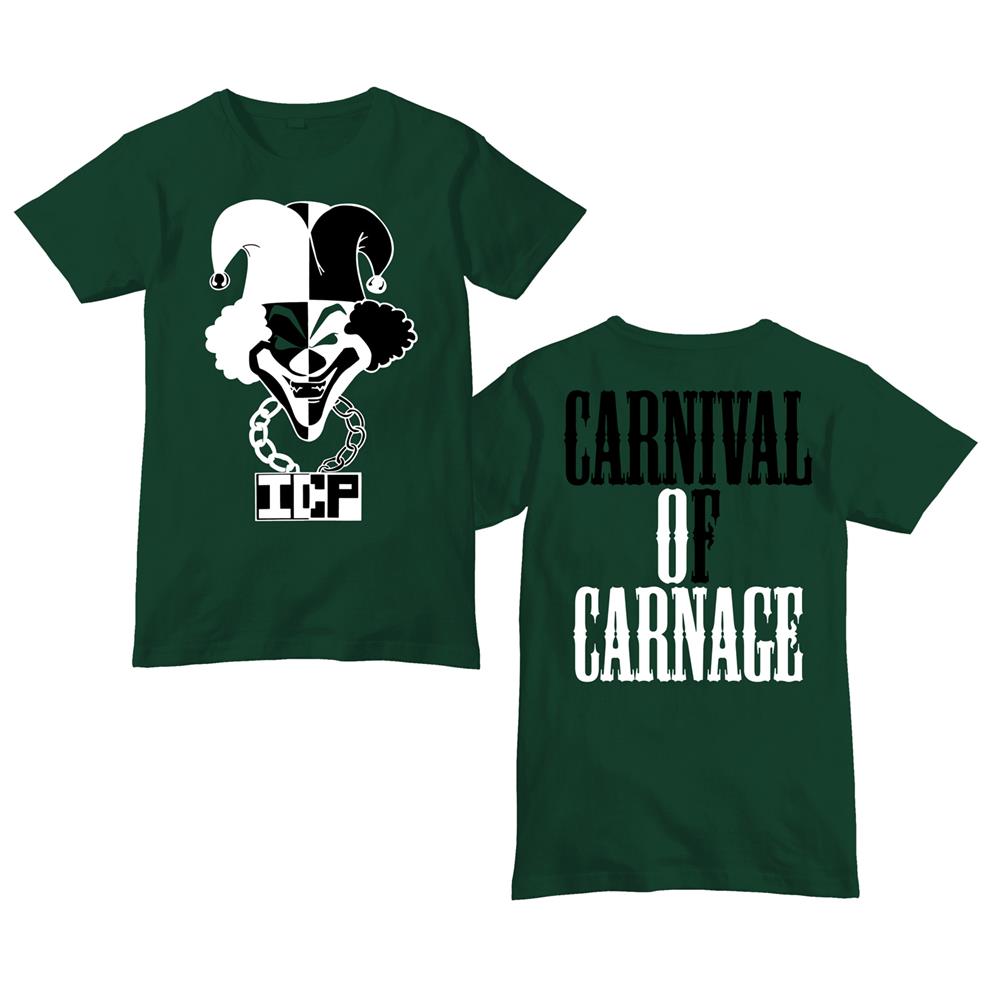 Insane Clown Posse - 30 Years - Carnival of Carnage Logo Forest Geren - T-Shirt