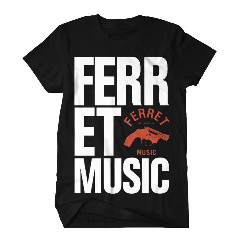 TShirt Bold Text Logo Black by Ferret Records MerchNow Your Favorite Band Merch, Music and More