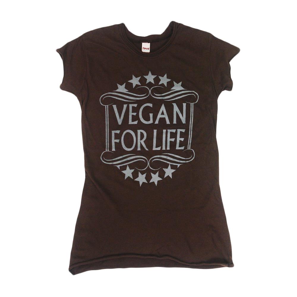 Motive Company Vegan For Life Brown Girl's T-Shirt