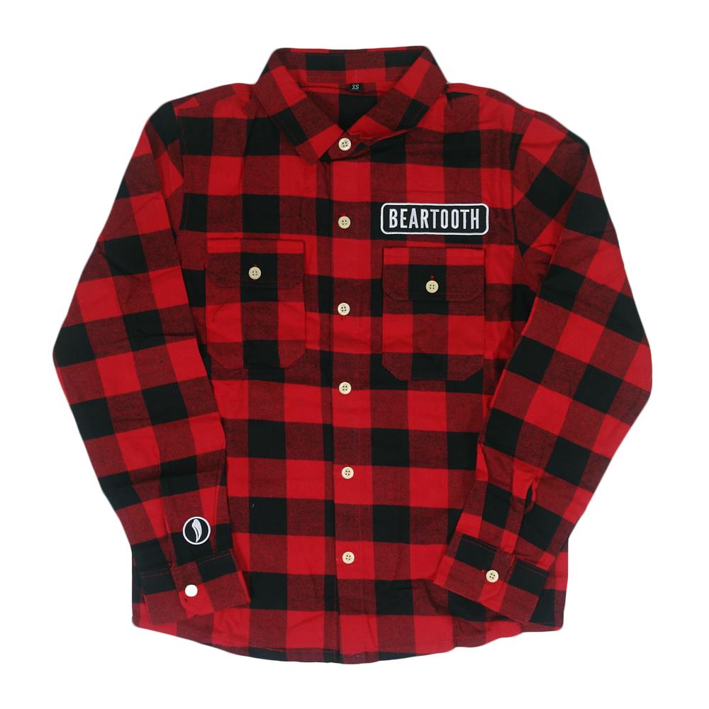 baby boy red and black flannel shirt