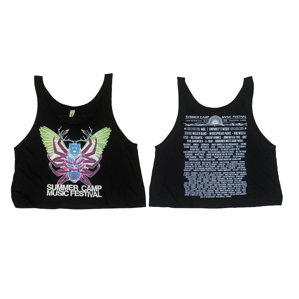 2015 Tour Black Crop Top