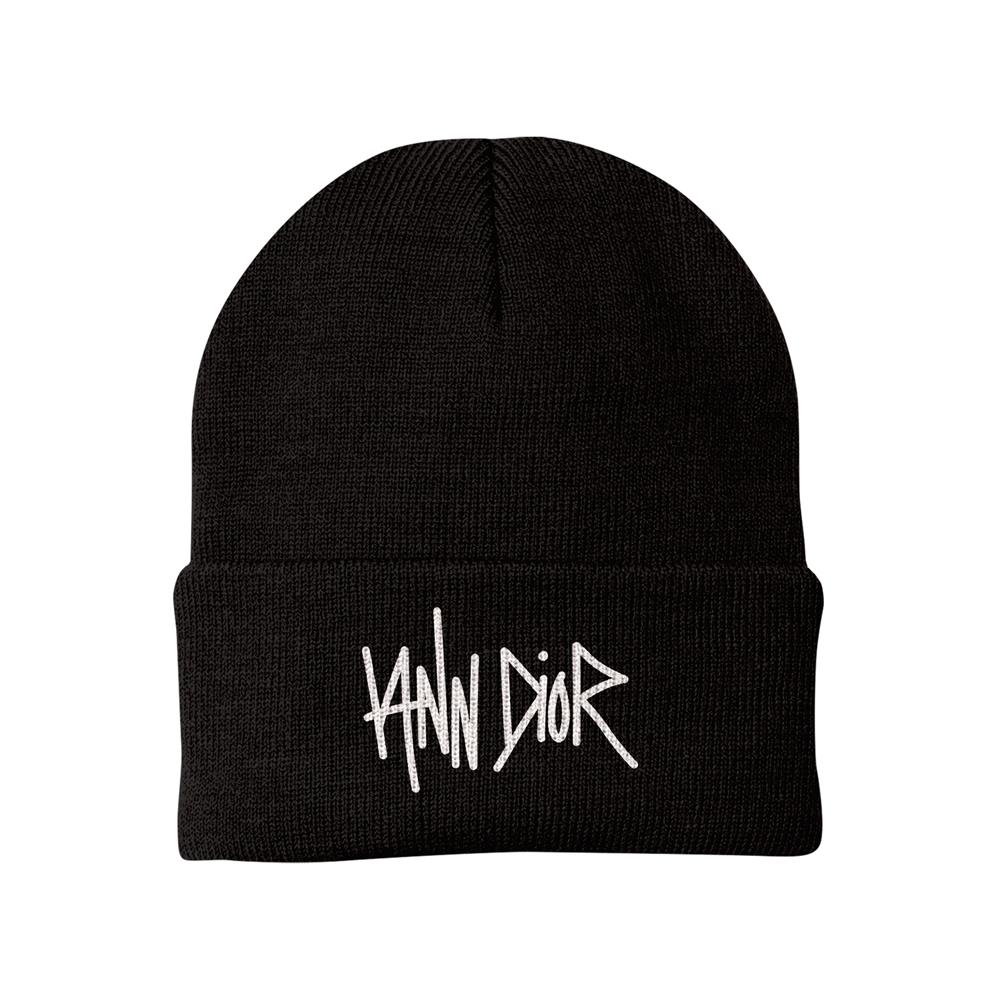 Beanie Script Black Winter by Iann Dior 