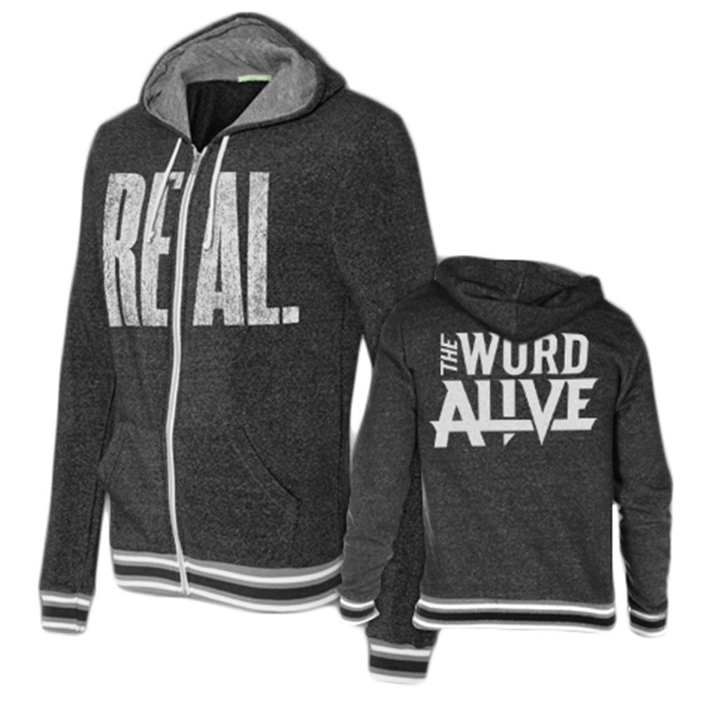 REAL. Eco-Black Zip-Up Sweatshirt