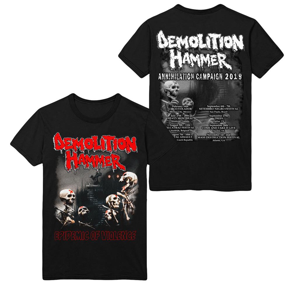 Demolition Hammer Epidemic Of Violence Vinyl Tshirtslayer Tshirt And Battlejacket Gallery