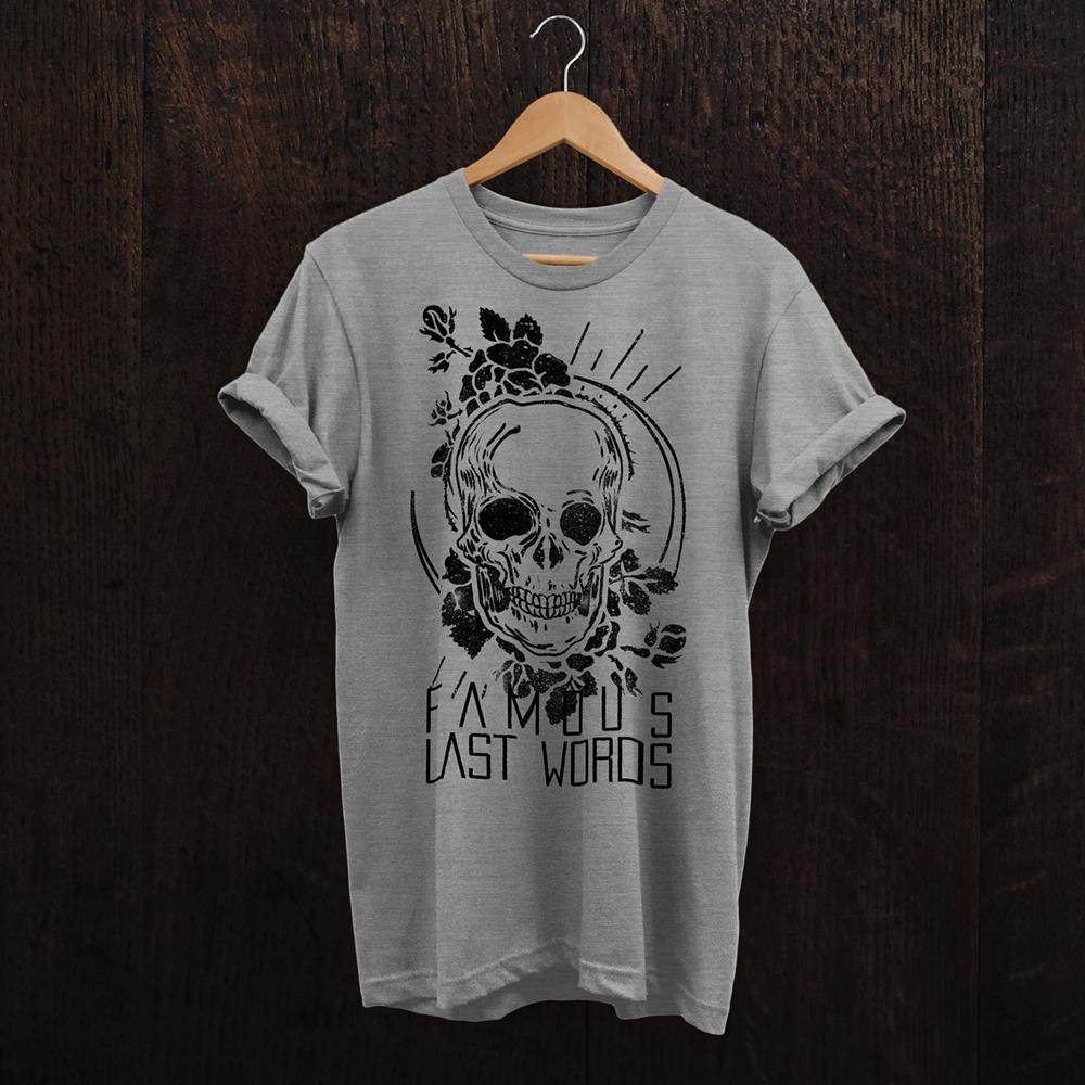 Skull Rose Heather Grey : FLW0 : MerchNOW - Your Favorite Band Merch