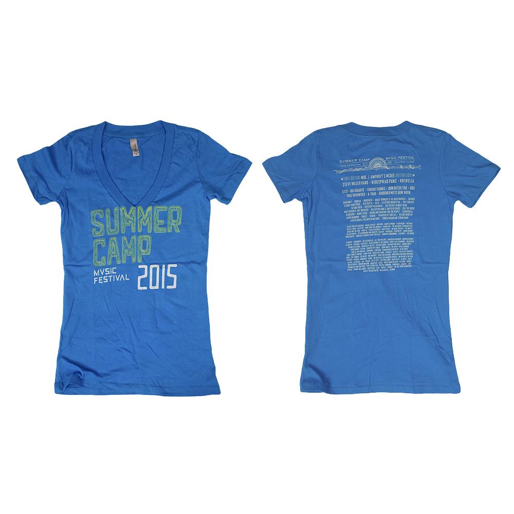 2015 Tour Blue V-Neck