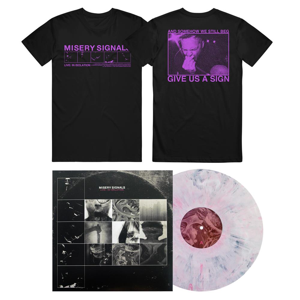 Bundle LII Black Tee/Marble Statue Swirl Vinyl Bundle by Misery Signals ...