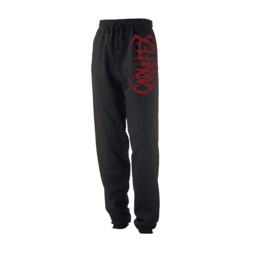 sweatpants with logo on front