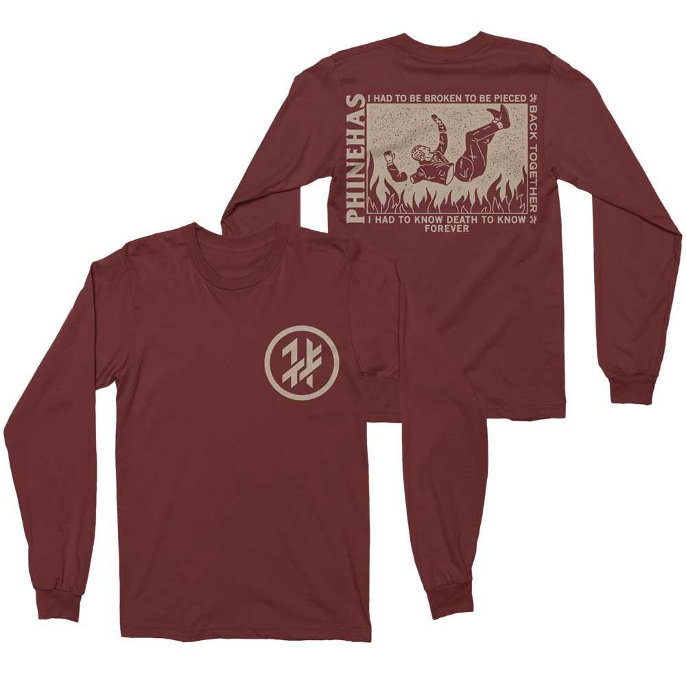 Product image Long Sleeve Shirt Phinehas Broken To Be Pieced Maroon