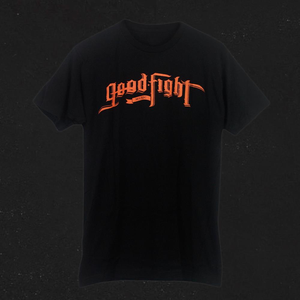Product image T-Shirt Good Fight Music Orange Logo Black