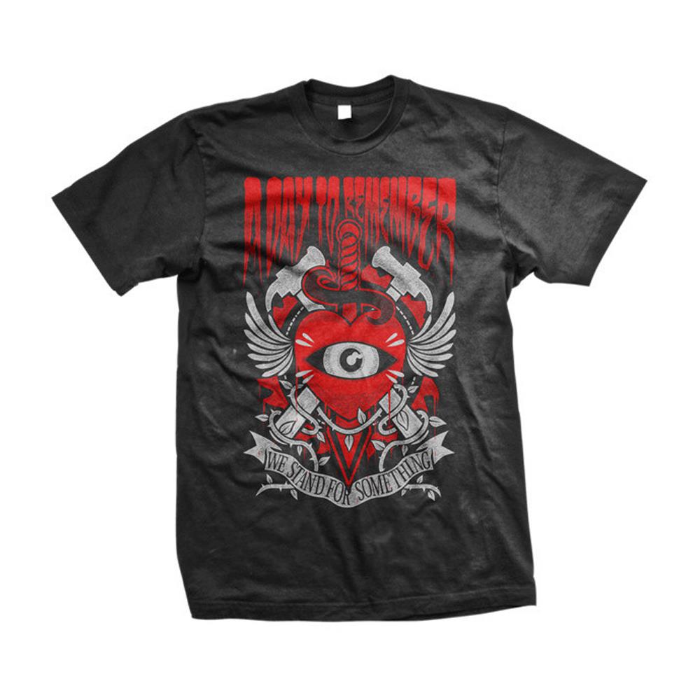 T-Shirt WE STAND FOR SOMETHING Black by A Day To Remember : MerchNow ...