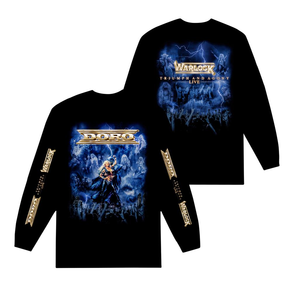 Product image Long Sleeve Shirt Doro Triumph And Agony Live Black