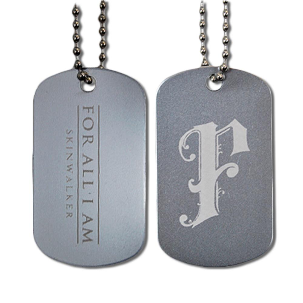 F Logo Silver Dog Tag : EVR0 : Equal Vision Records