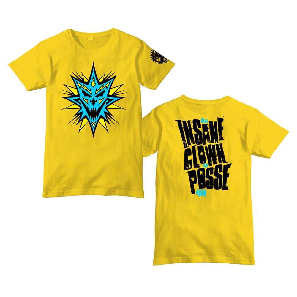 Product image T-Shirt Insane Clown Posse Bang! Pow! Boom! Album Blue Yellow