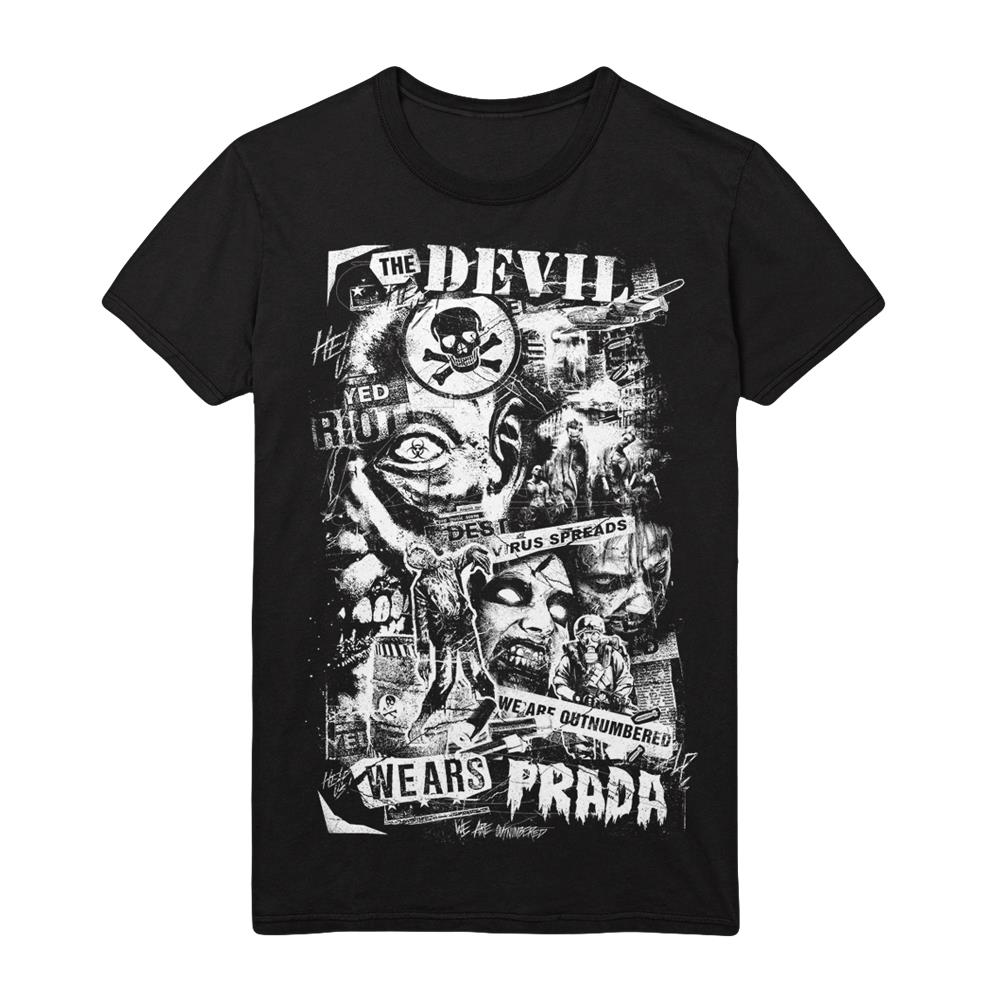 T-Shirt Zombies Black by The Devil Wears Prada : MerchNow - Your Favorite  Band Merch, Music and More