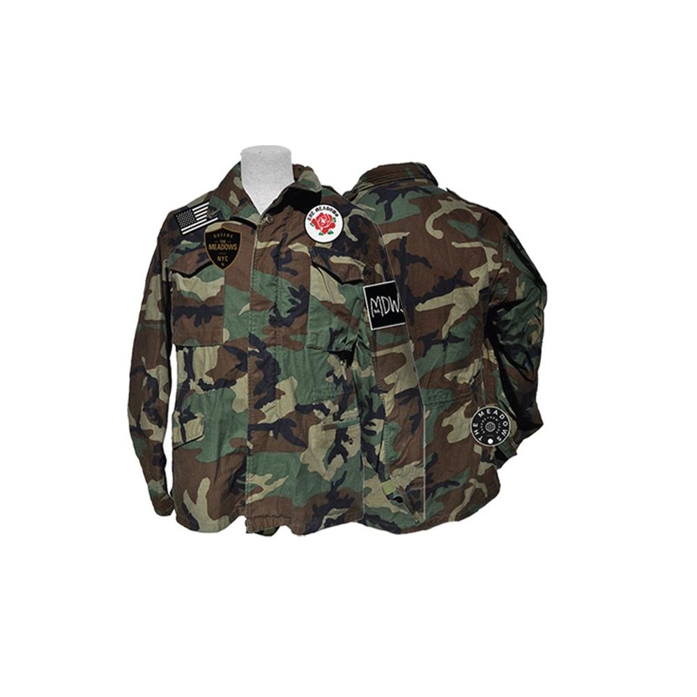 Vintage Military Jacket W/ Patches
