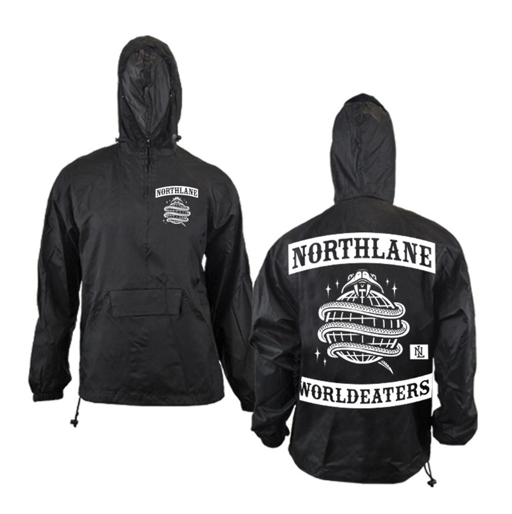 Worldeater Black Windbreaker NRTH MerchNOW Your Favorite Band
