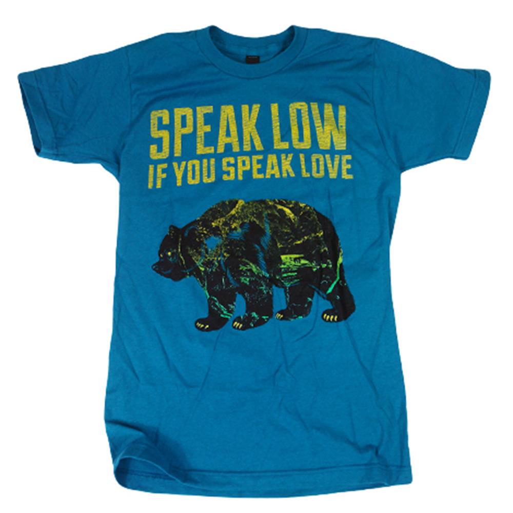 Product image T-Shirt Speak Low If You Speak Love Bear Teal T-Shirt