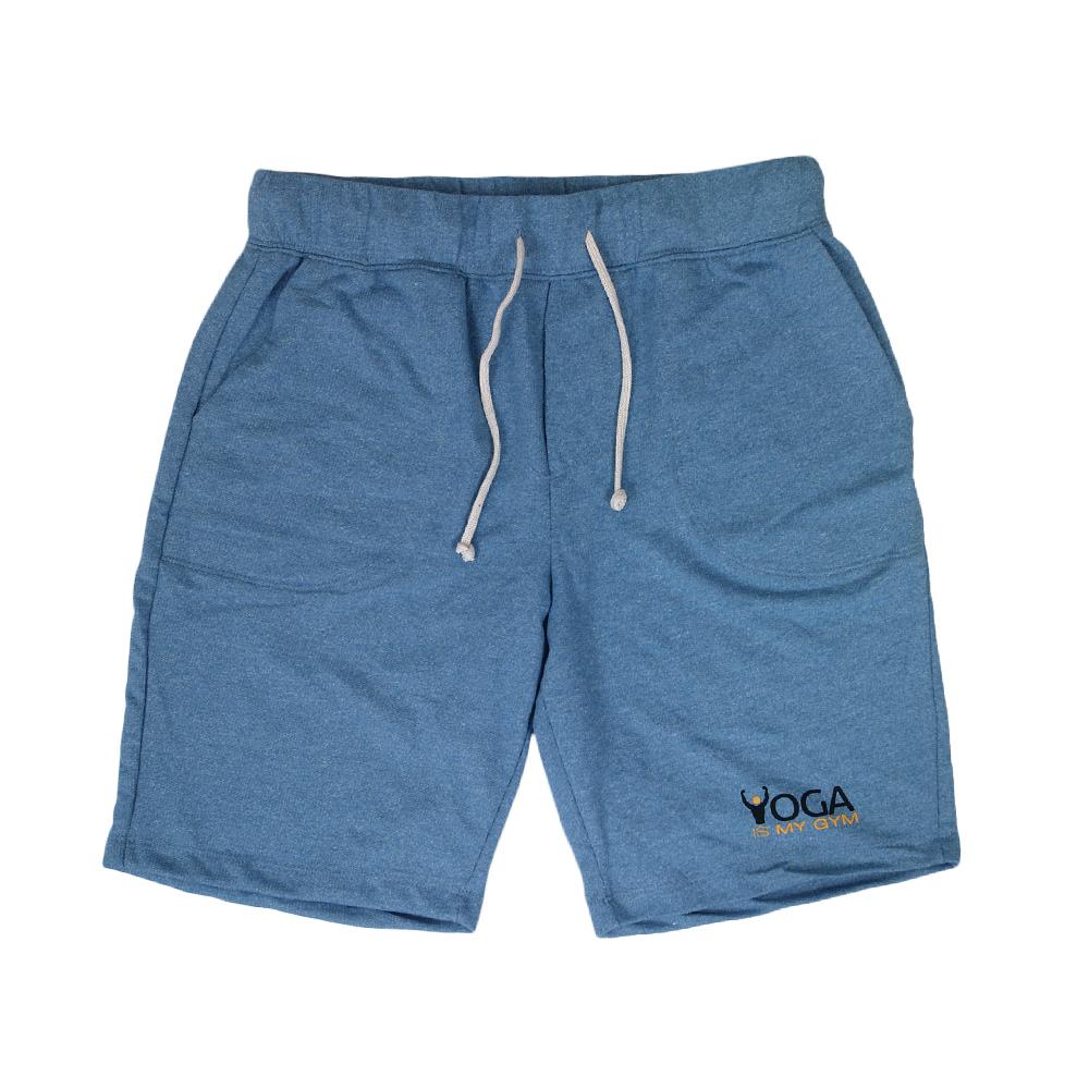 blue sweat shorts