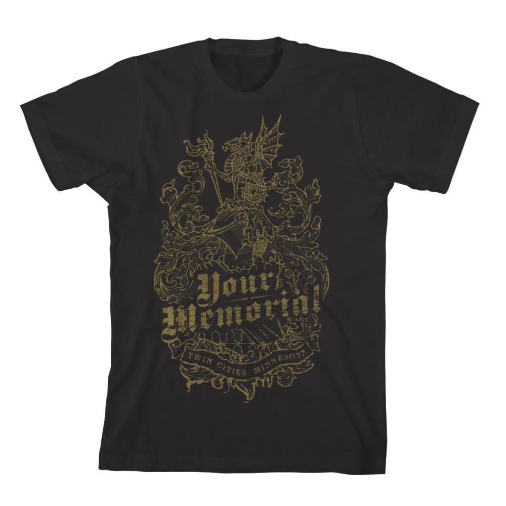Product image T-Shirt Your Memorial Gold Crest Black *Sale! Final Print!* $7 Sale