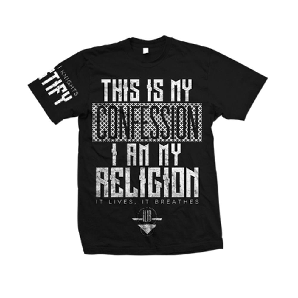 religion black shirt