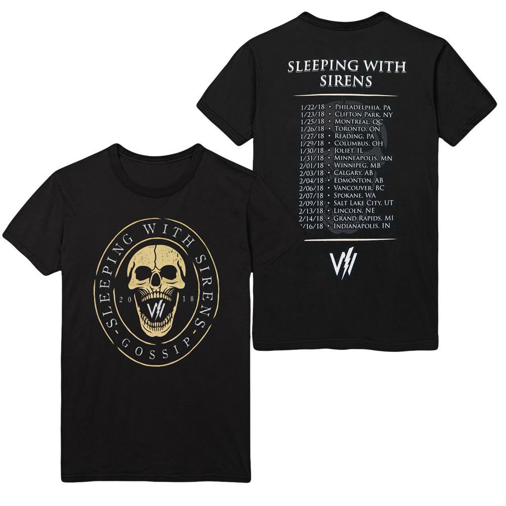 Product image T-Shirt Sleeping With Sirens Gossip 2018 Black
